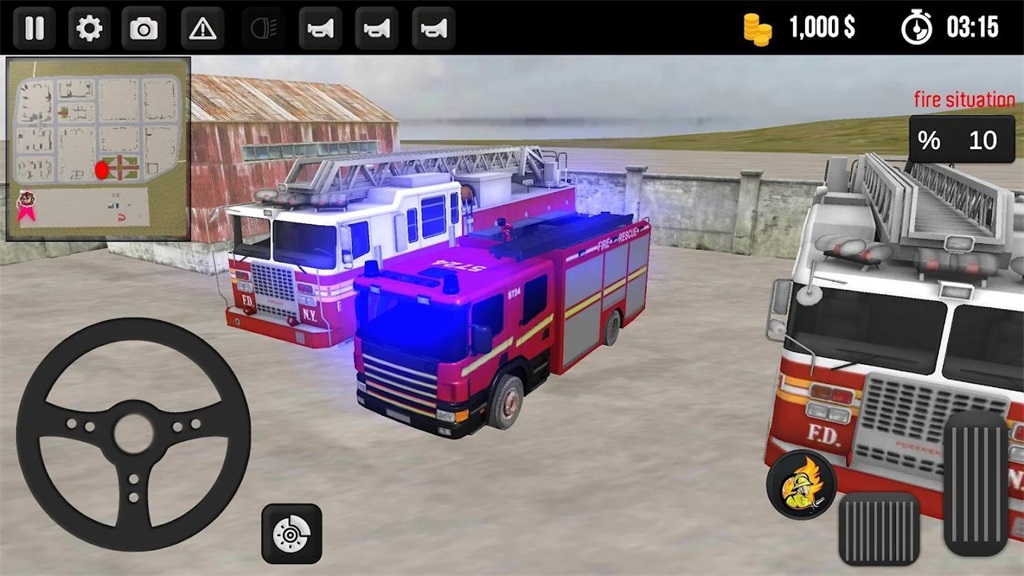 消防车模拟器游戏截图